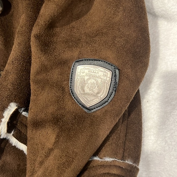 NWT Urban Republic Brown Faux Fur Hooded Jacket - Picture 5 of 7